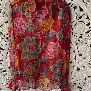 Vintage Dolce and Gabbana silk chiffon blouse
